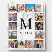 Muster aus weißem Marmor Fotoplatte (Vorderseite)