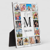 Muster aus weißem Marmor Fotoplatte (Seite)