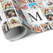 Muster aus weißem Marmor Geschenkpapier (Rolleneckpunkt)