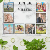 Muster aus weißem Marmor Geschirrtuch (Gefaltet)