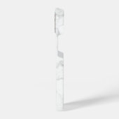 Muster aus weißem Marmor iPhone Hülle (Linke Seite)