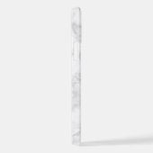 Muster aus weißem Marmor iPhone Hülle (Rechte Seite)