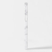 Muster aus weißem Marmor iPhone Hülle (Linke Seite)