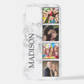 Muster aus weißem Marmor iPhone Hülle (Rückseite)