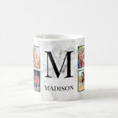 Muster aus weißem Marmor Kaffeetasse (Mittel)