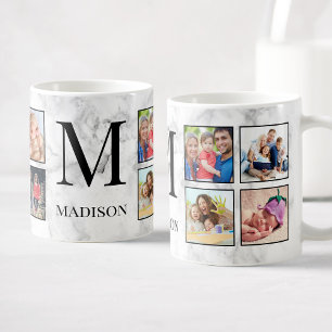 Muster aus weißem Marmor Kaffeetasse