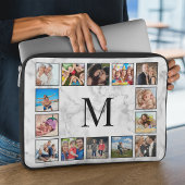 Muster aus weißem Marmor Laptopschutzhülle