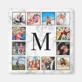 Muster aus weißem Marmor Magnet