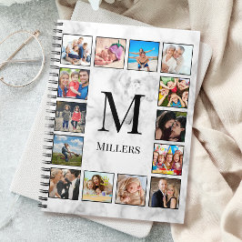 Muster aus weißem Marmor Notizblock