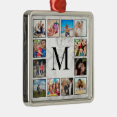 Muster aus weißem Marmor Ornament Aus Metall (Rechts)