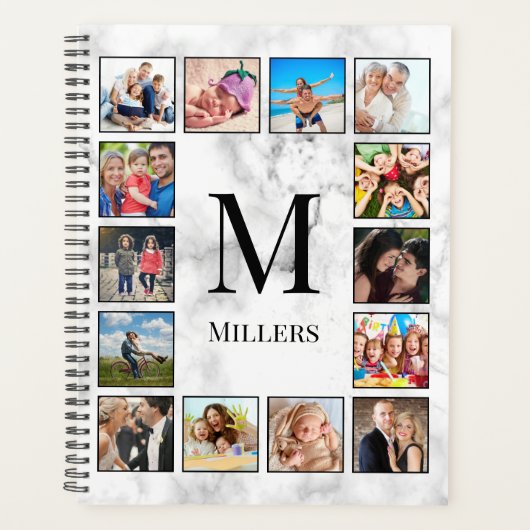 Muster aus weißem Marmor Planer (Vorderseite)