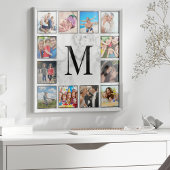 Muster aus weißem Marmor Poster