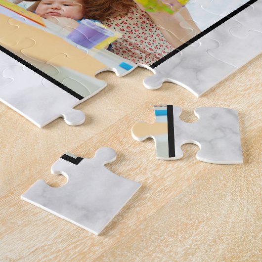 Muster aus weißem Marmor Puzzle (Seite)