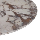 Muster aus weißem Marmor Schneidebrett (Ecke)