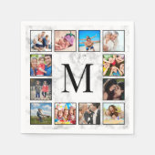 Muster aus weißem Marmor Serviette (Vorderseite)