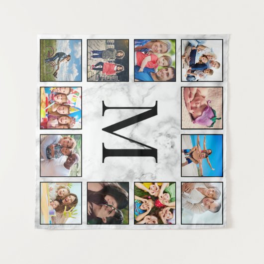 Muster aus weißem Marmor Wandteppich (Vorderseite (Horizontal))