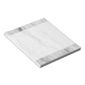 Muster aus weißem und grauem Marmor Notizblock (angewinkelt)