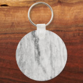 Muster aus weißem und grauem Marmor Schlüsselanhänger (Vorderseite)