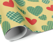 Muster ausgefüllte Herzen Geschenkpapier (Rolleneckpunkt)