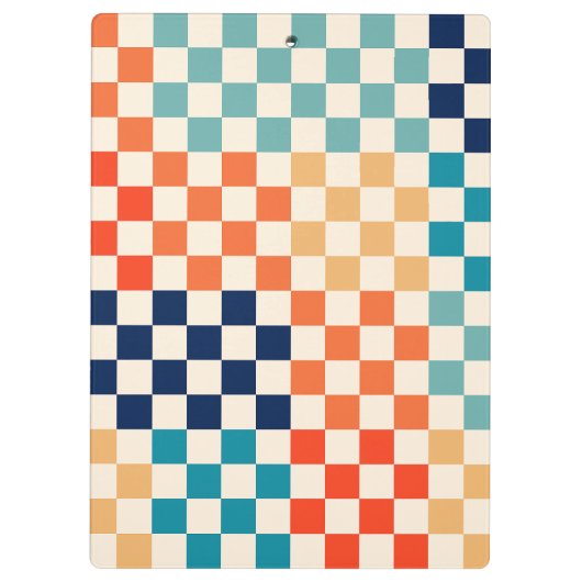 Muster B für klassisches Retro-Checkered Checkerbo Klemmbrett (Rückseite)