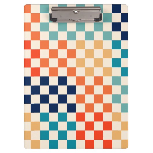Muster B für klassisches Retro-Checkered Checkerbo Klemmbrett (Vorderseite)