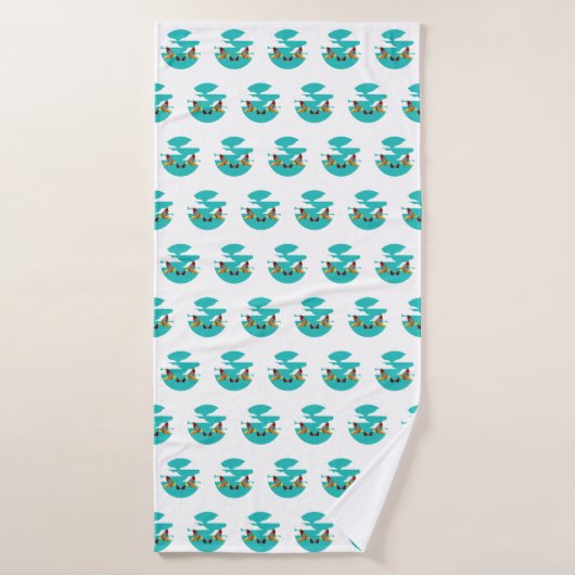 Muster Badehandtuch (Badehandtuch)