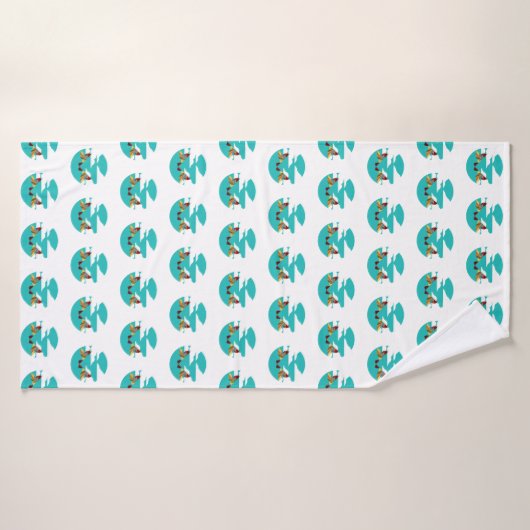 Muster Badehandtuch (Badehandtuch)