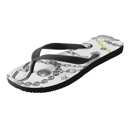 Muster Badesandalen (Schrägansicht)