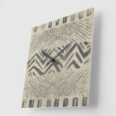 Muster-Basar - geometrische Formen Quadratische Wanduhr (Winkel)