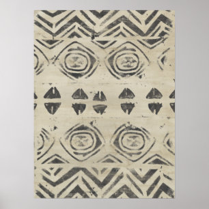 Muster-Basar-- gerundete und geometrische Formen Poster