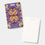 Muster Batik Lila Ausweis (Vorder- & Rückseite)
