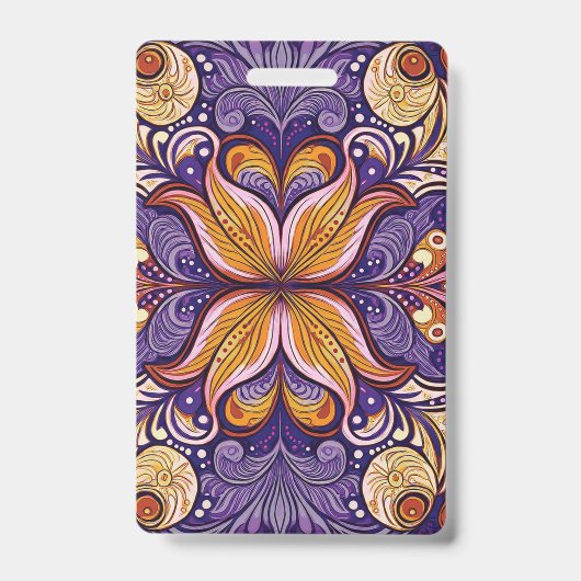 Muster Batik Lila Ausweis (Vorderseite)