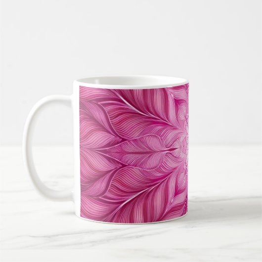 Muster Batik Pink Kaffeetasse (Links)