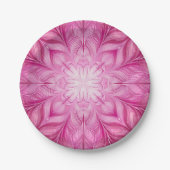Muster Batik Pink Pappteller (Vorderseite)
