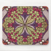 Muster Batik Red Blue Mousepad (Vorne)