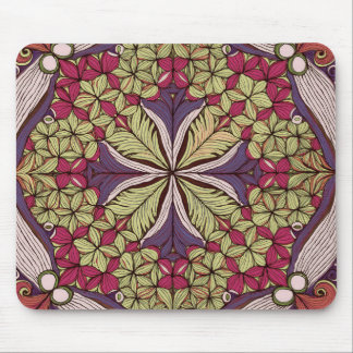 Muster Batik Rot Blau Mousepad