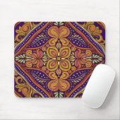 Muster Batik Yellow Blue Mousepad (Mit Mouse)