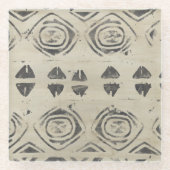 Muster Bazaar - gerundete und geometrische Formen Glasuntersetzer (Vorderseite)