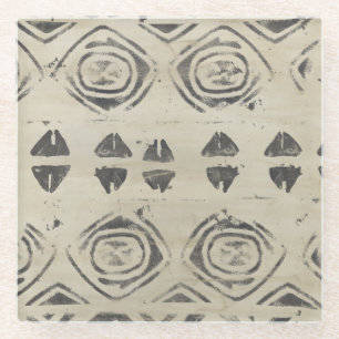 Muster Bazaar - gerundete und geometrische Formen Glasuntersetzer