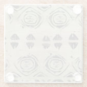 Muster Bazaar - gerundete und geometrische Formen Glasuntersetzer (Rückseite)