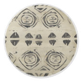 Muster Bazaar - gerundete und geometrische Formen Keramikknauf (Vorderseite)