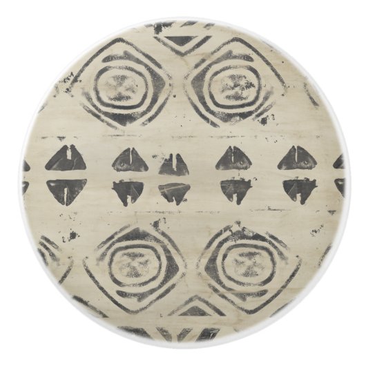 Muster Bazaar - gerundete und geometrische Formen Keramikknauf (Vorderseite)