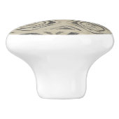 Muster Bazaar - gerundete und geometrische Formen Keramikknauf (Seitenansicht)