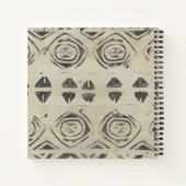 Muster Bazaar - gerundete und geometrische Formen Notizblock (Rückseite)