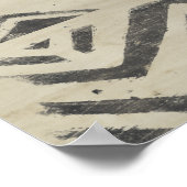 Muster Bazaar - gerundete und geometrische Formen Poster (Ecke)