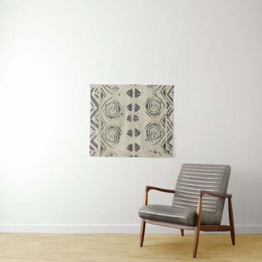 Muster Bazaar - gerundete und geometrische Formen Wandteppich (Beispiel (Horizontal))