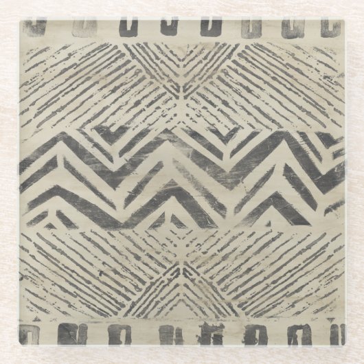 Muster Bazar - Geometrische Formen Glasuntersetzer (Vorderseite)