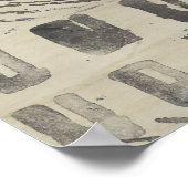 Muster Bazar - Geometrische Formen Poster (Ecke)