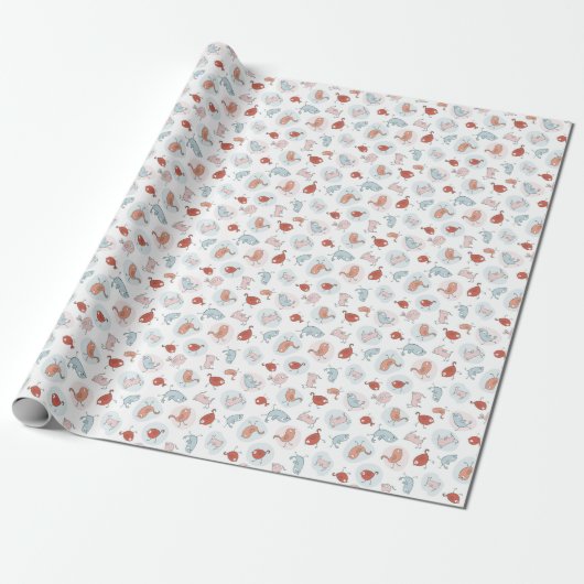 Muster bei Cartoon Geschenkpapier (Ungerollt)