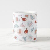 Muster bei Cartoon Jumbo-Tasse (Vorderseite)
